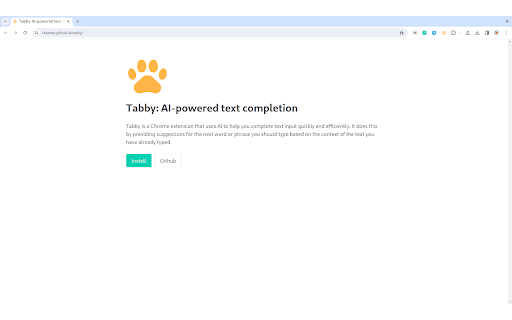 Tabby: AI-powered text completion thumbnail