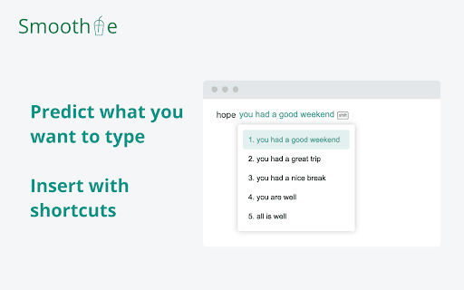 Smoothie: Type Faster on Any Website thumbnail