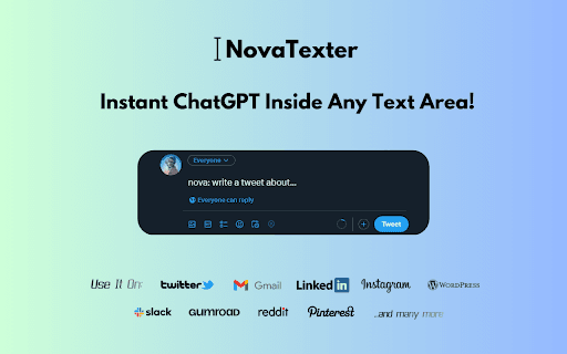 NovaTexter - Chat GPT Chrome Extension thumbnail