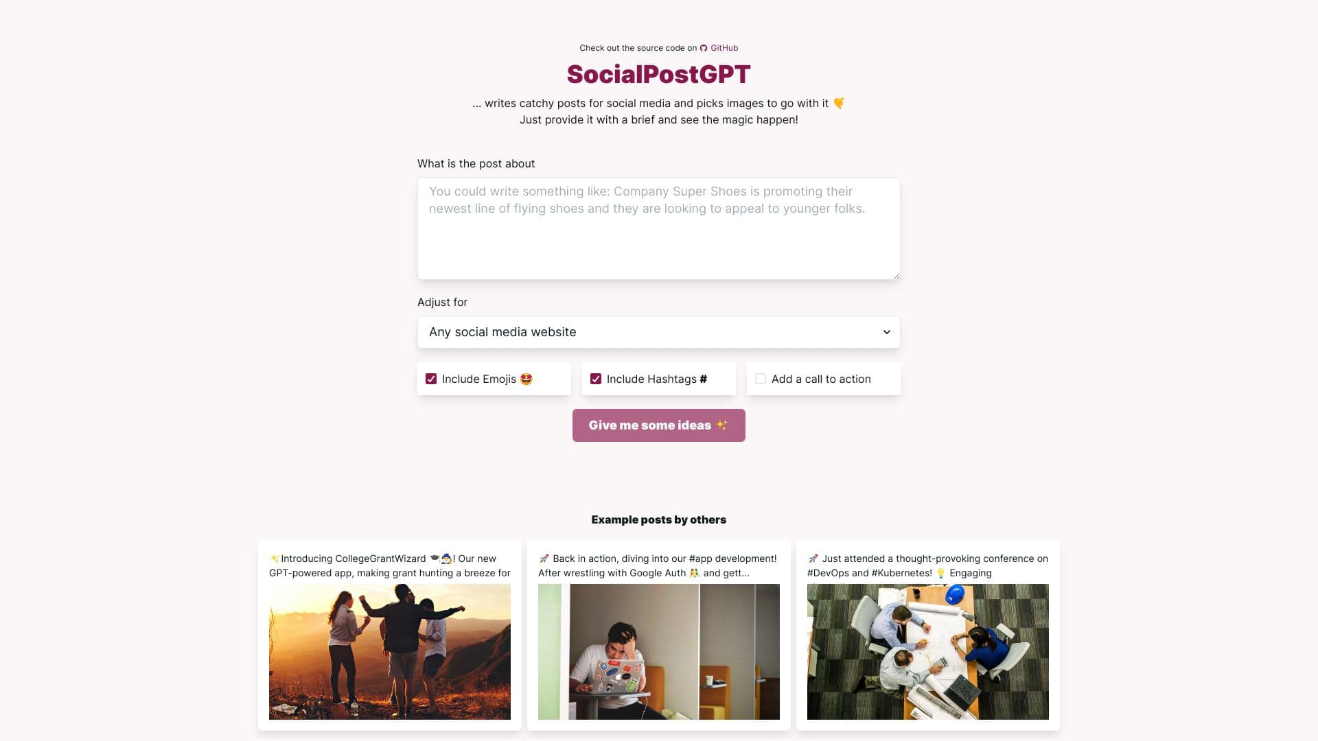 SocialPostGPT thumbnail