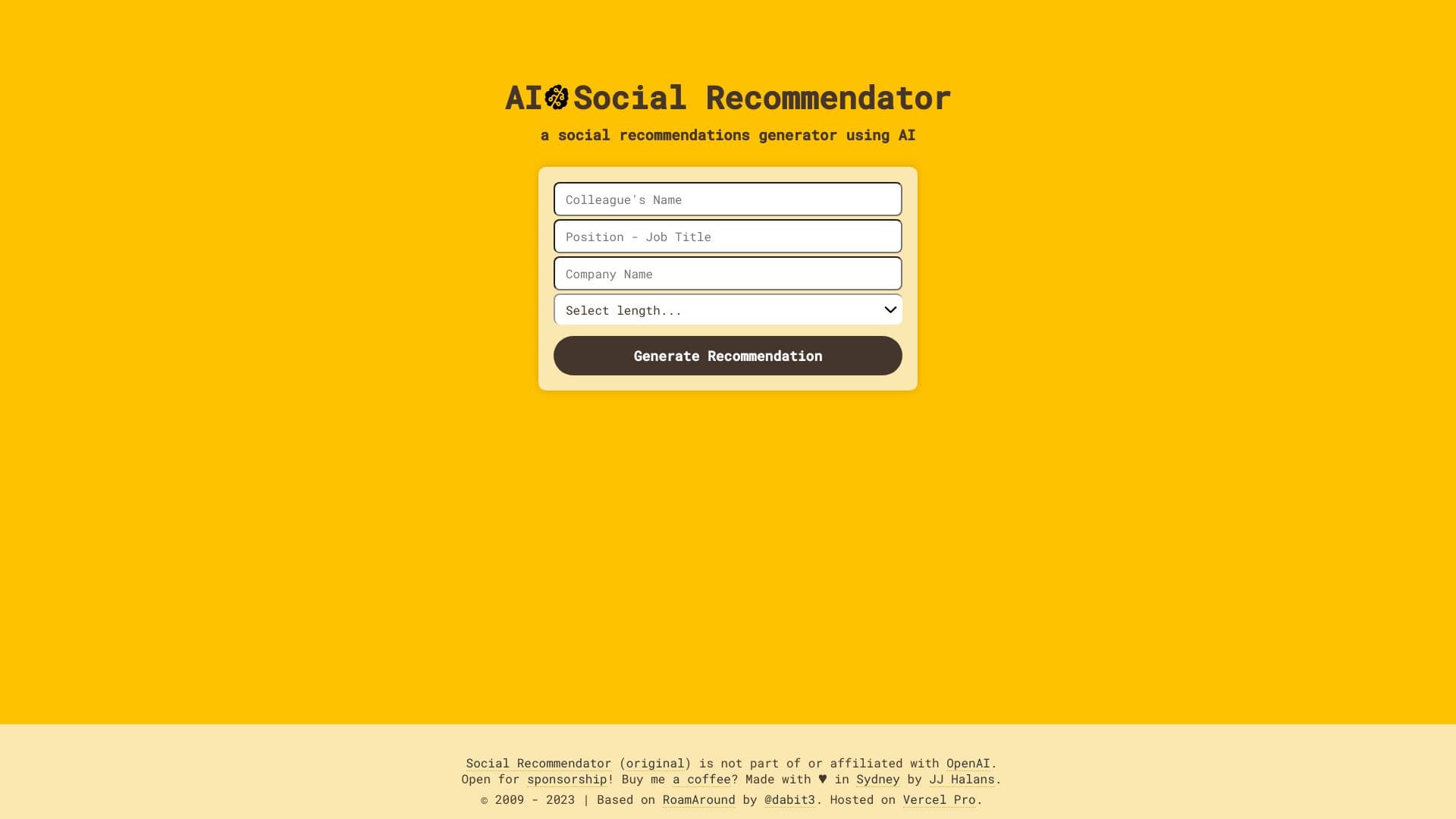 AI Social Recommendator thumbnail