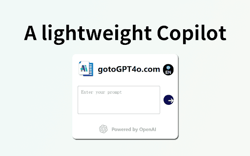 Mini ChatGPT For Chrome. thumbnail