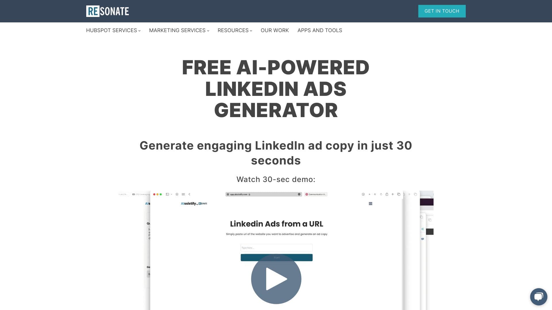 Free AI-Powered LinkedIn Ad Generator thumbnail