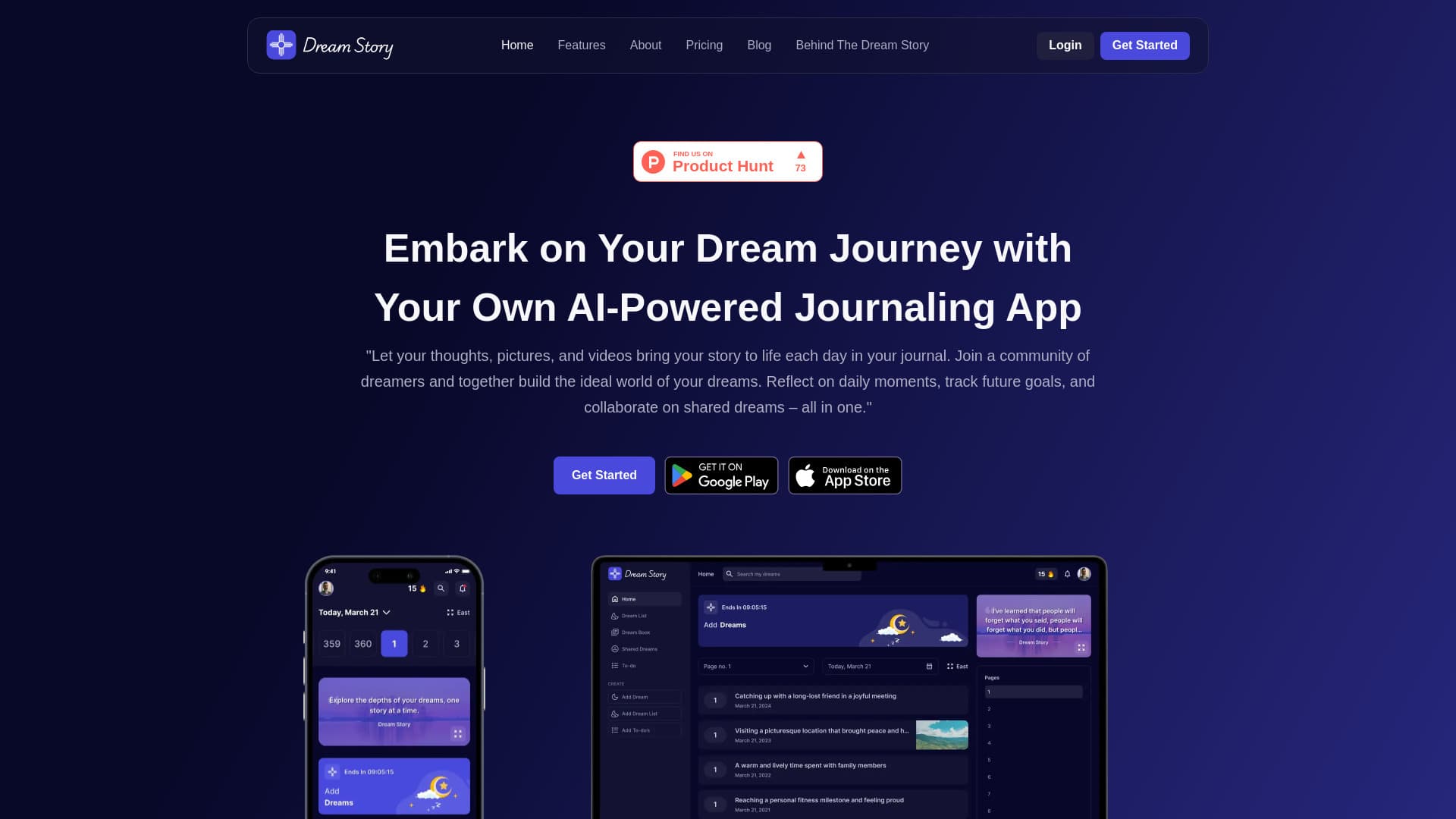 Dream Story Live - AI Journaling App thumbnail