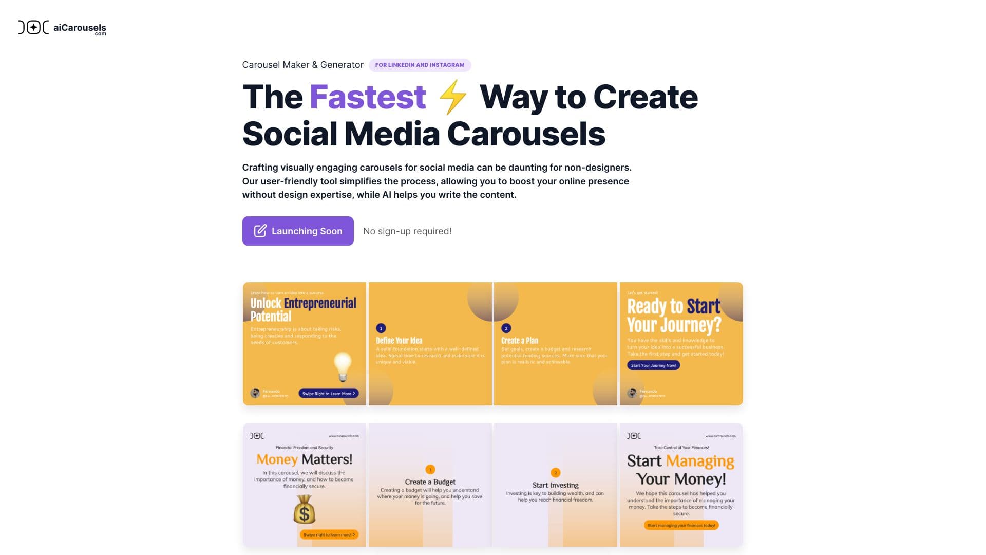 aiCarousels.com thumbnail