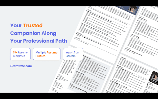 Resmume - Free Resume Builder thumbnail