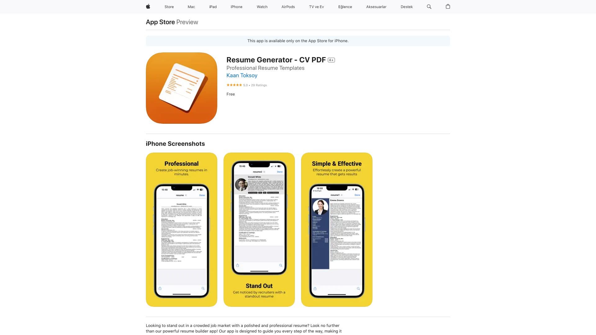 Resume Generator 100% Free thumbnail