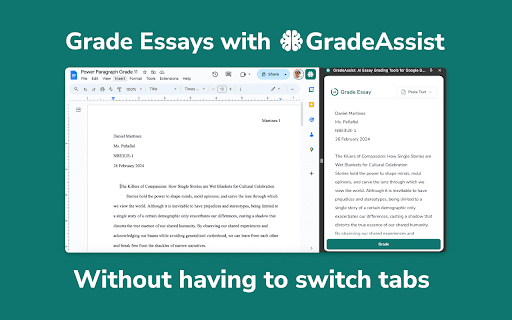 GradeAssist: AI Essay Grading Tools for Google Docs thumbnail
