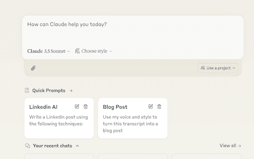 Claude Quick Prompts thumbnail