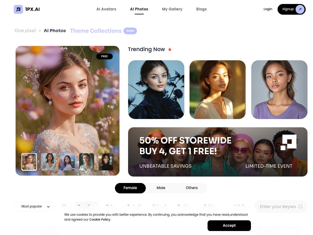 1PX.AI  The world's most advanced AI photo generator thumbnail