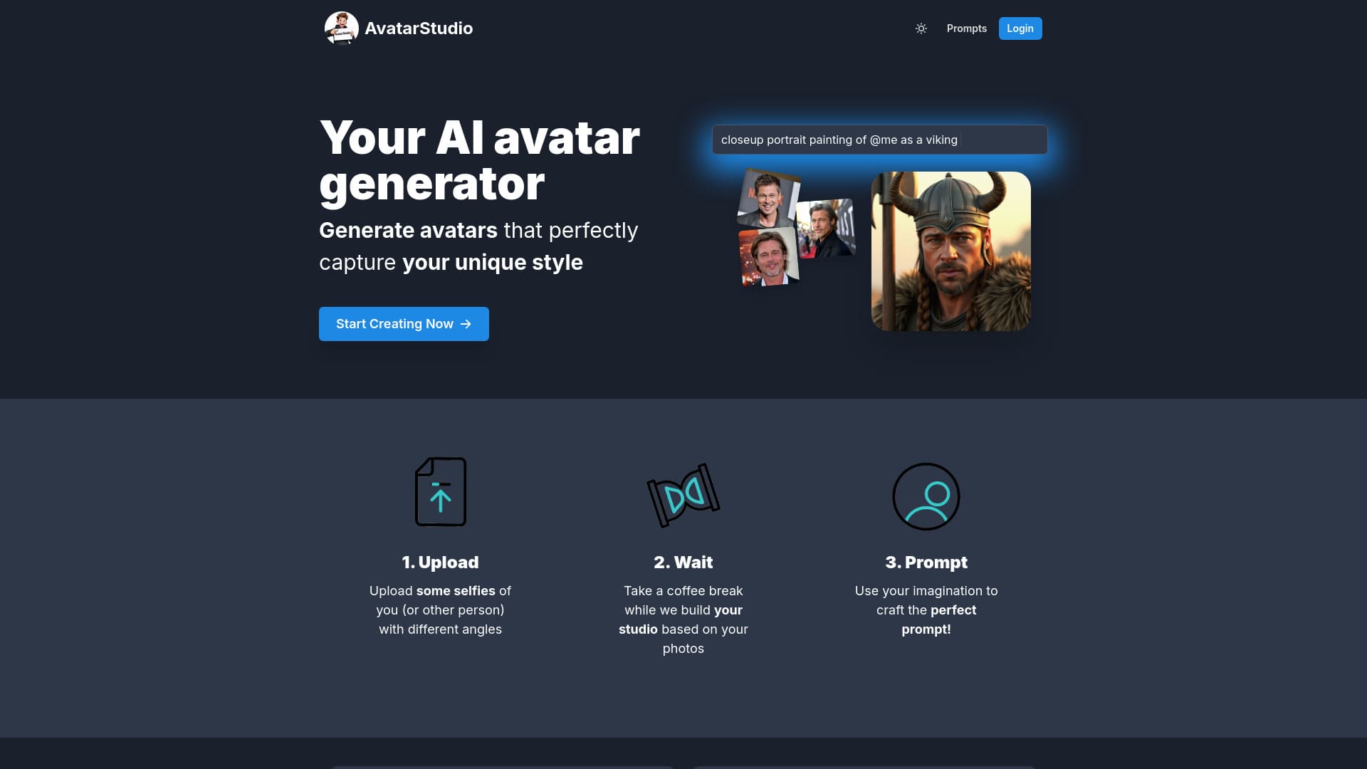 Generate Custom AI avatar thumbnail