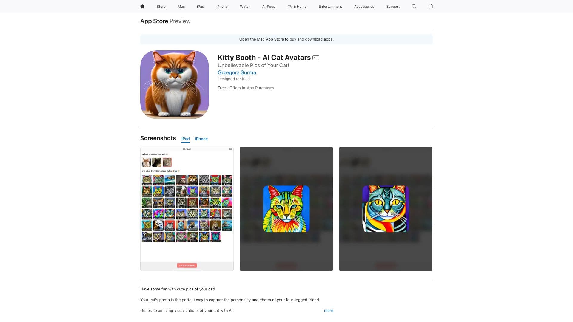 Kitty Booth - AI Cat Avatars thumbnail
