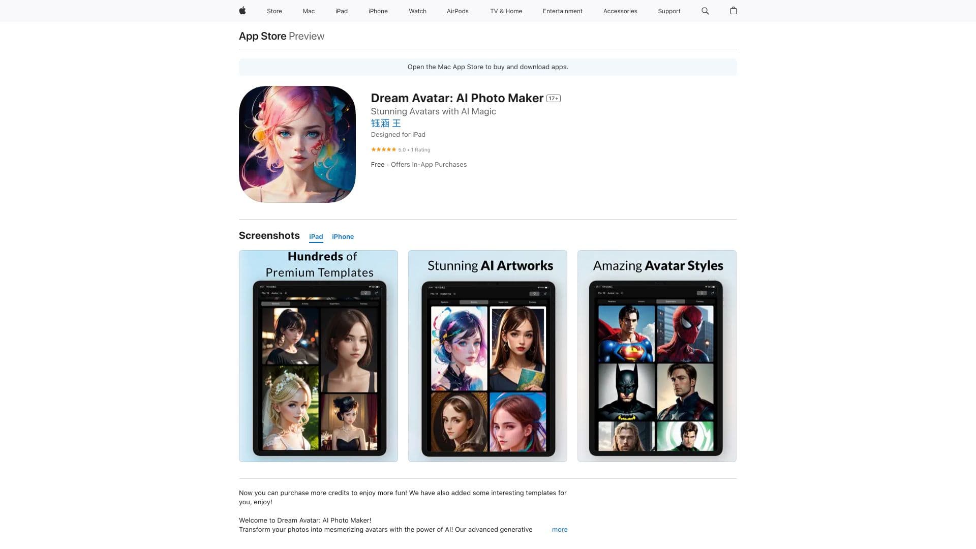 Dream Avatar: AI Photo Maker thumbnail