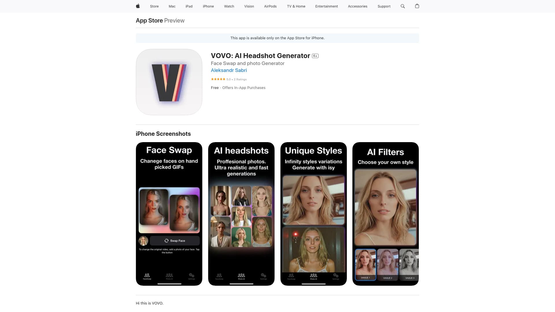VAHUE: Face Swap AI Generator thumbnail