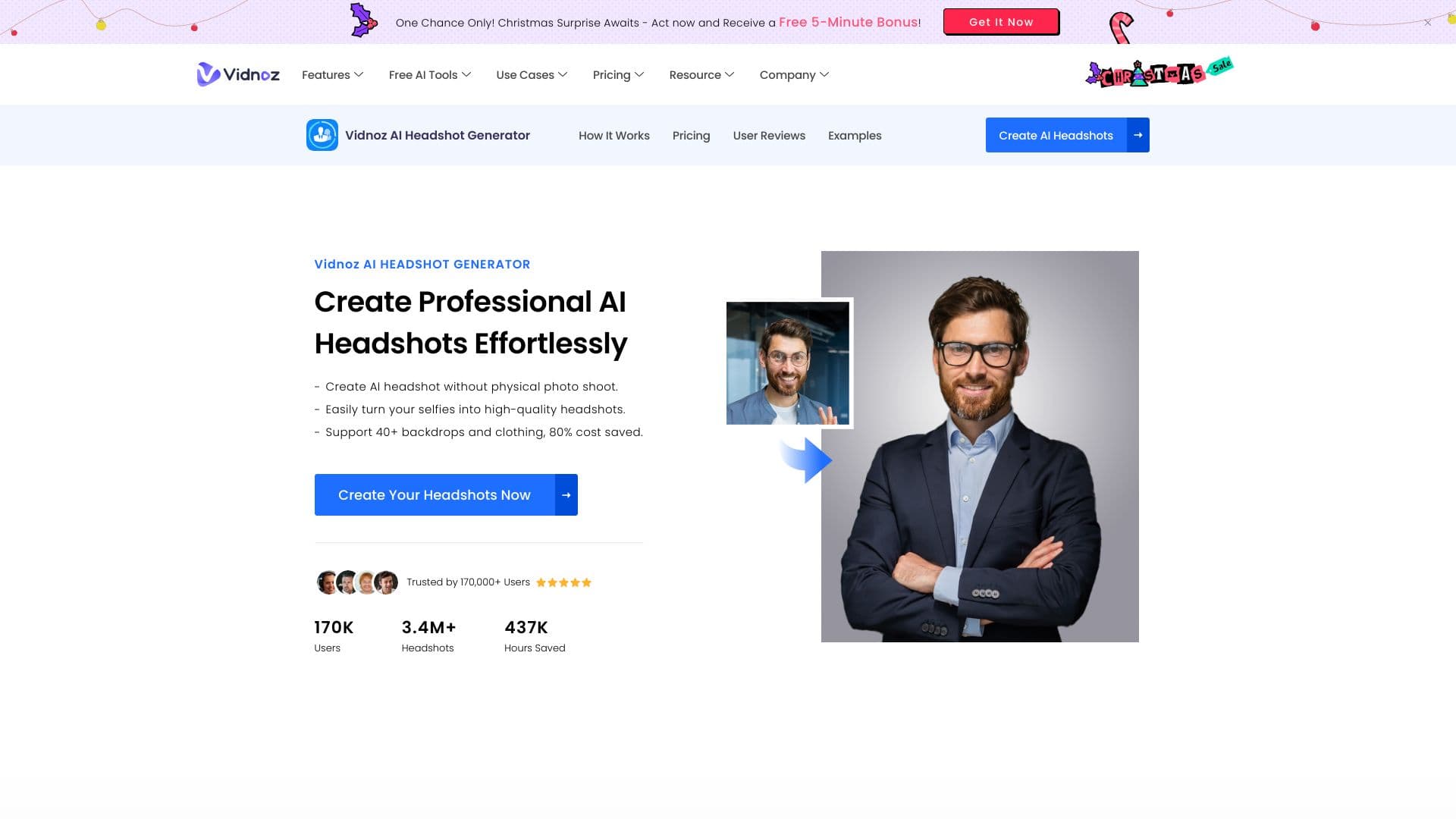 Vidnoz Headshot Generator thumbnail