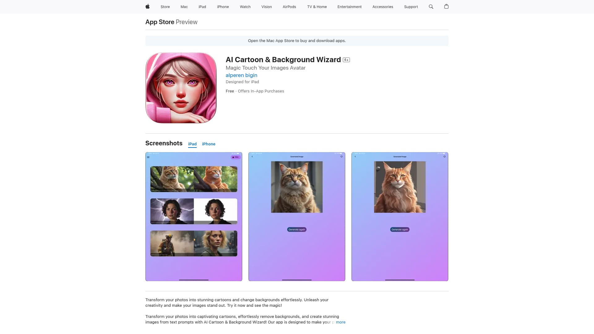 AI Cartoon & Background Wizard thumbnail