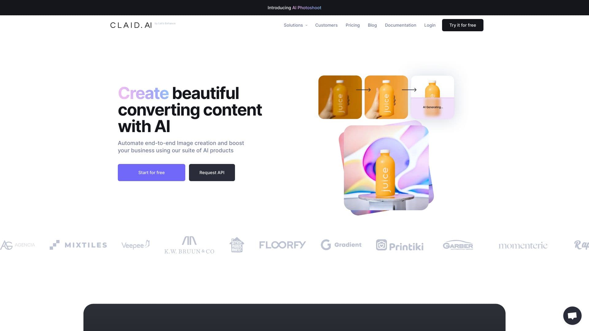 Claid AI Scene Creation thumbnail