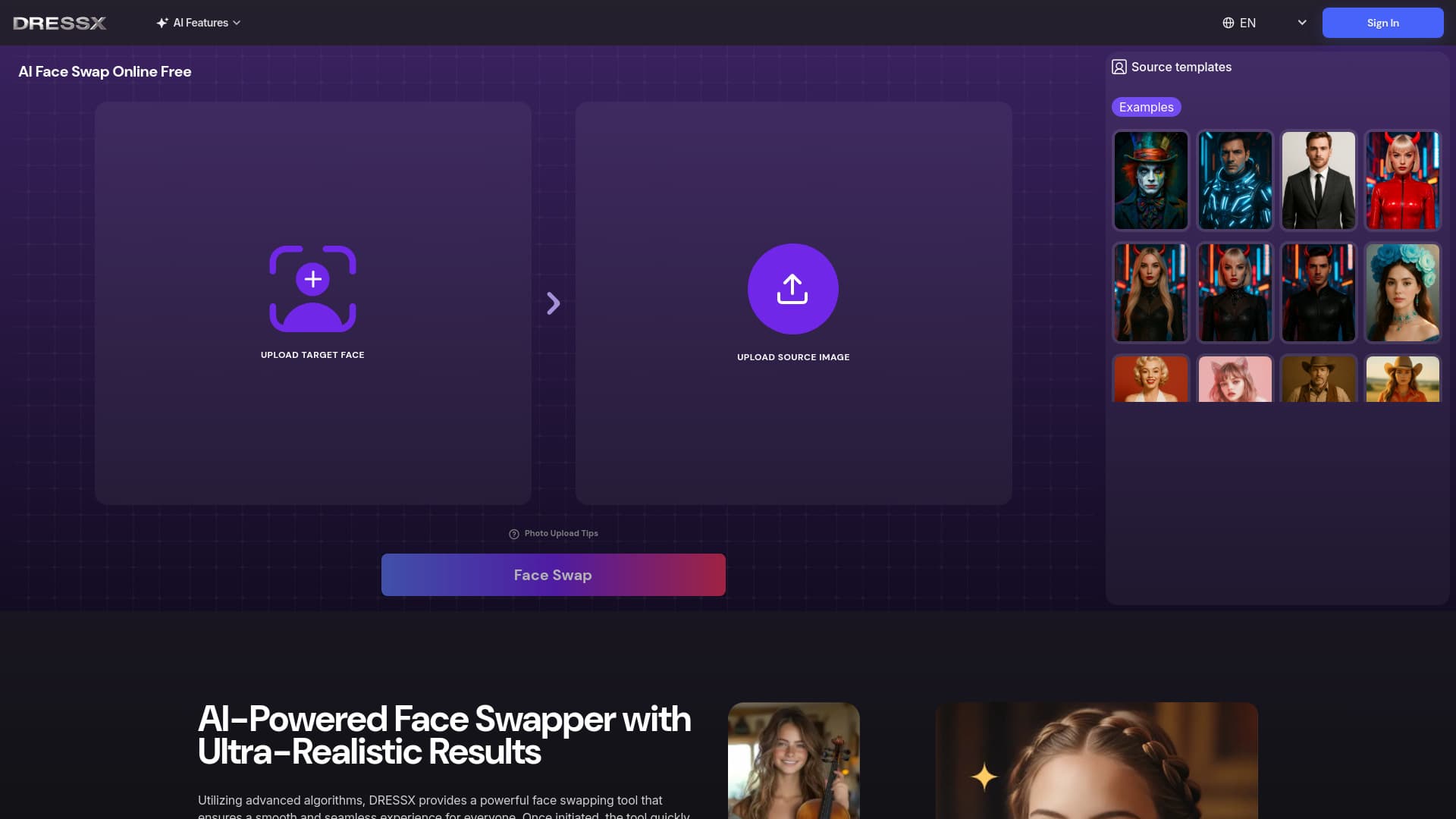 AI Face Swap by DRESSXME.com thumbnail