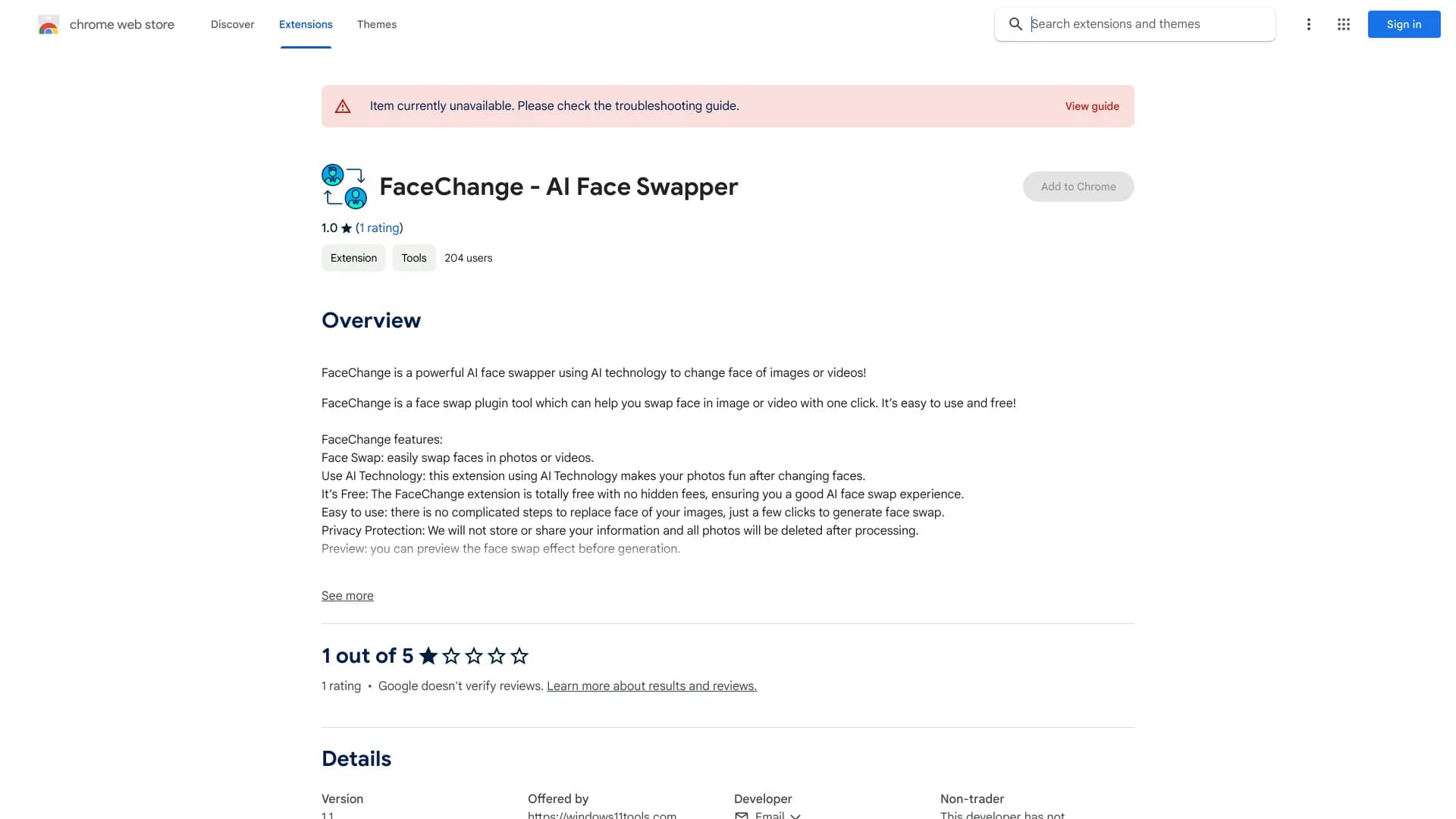 FaceChange - AI Face Swapper thumbnail