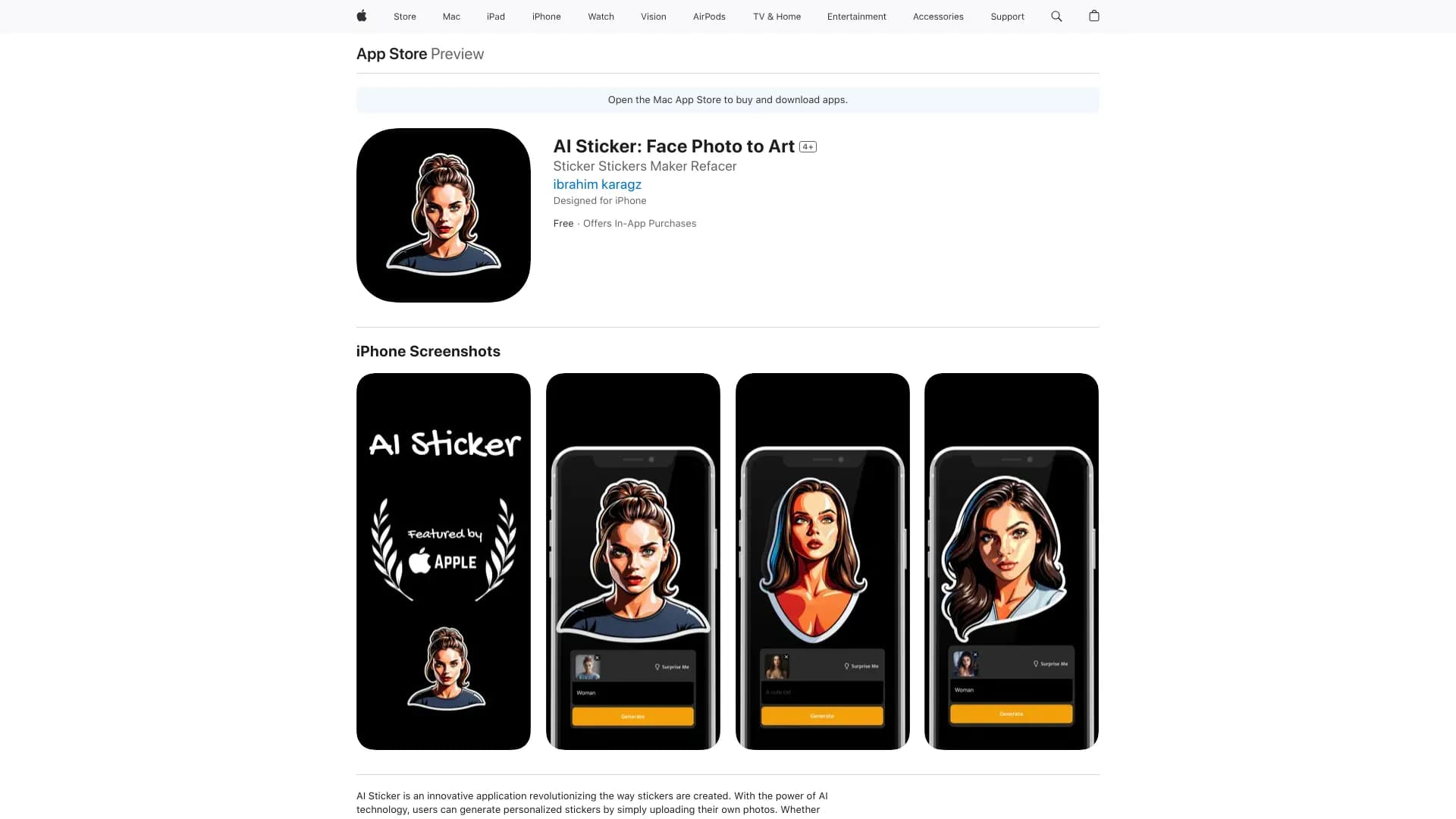 AI Sticker: Face Photo to Art thumbnail