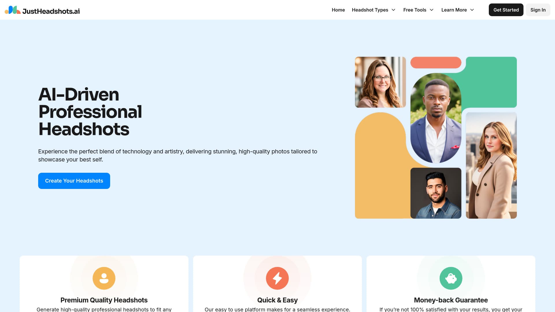 JustHeadshots AI thumbnail