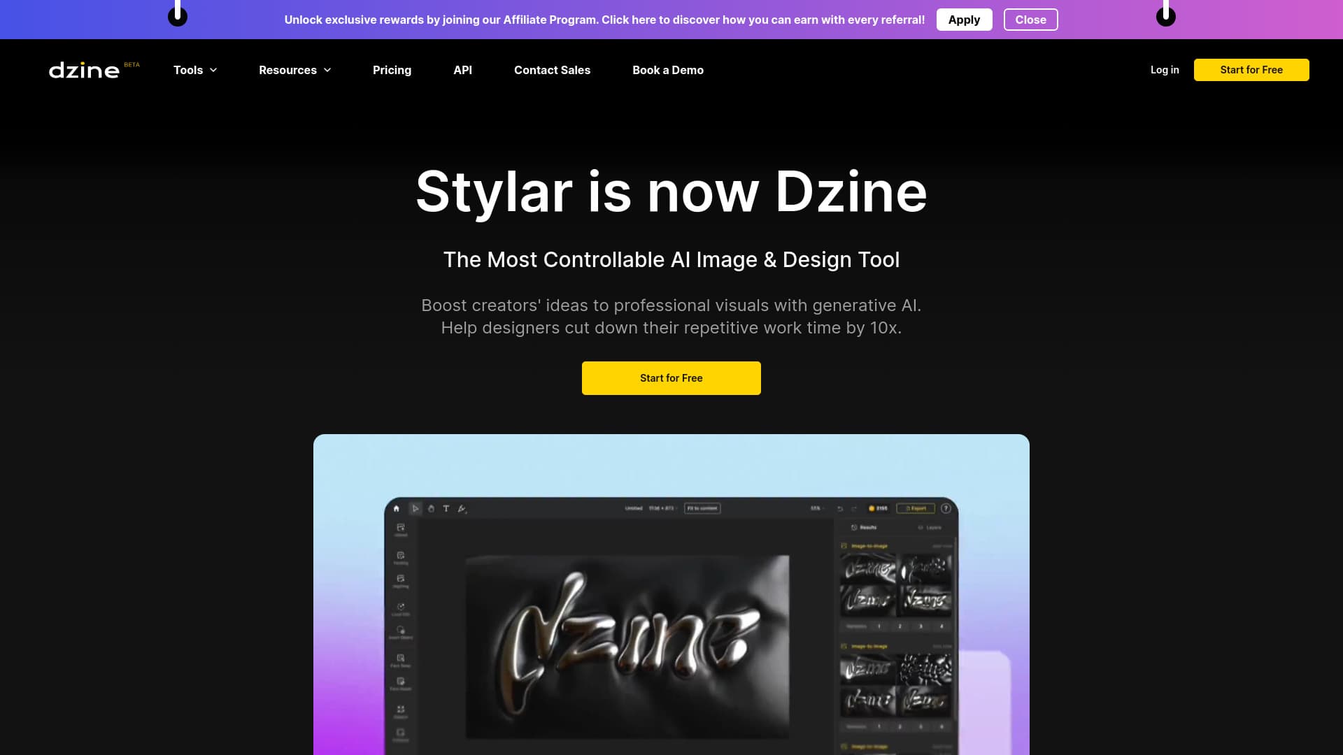 dzine.ai thumbnail