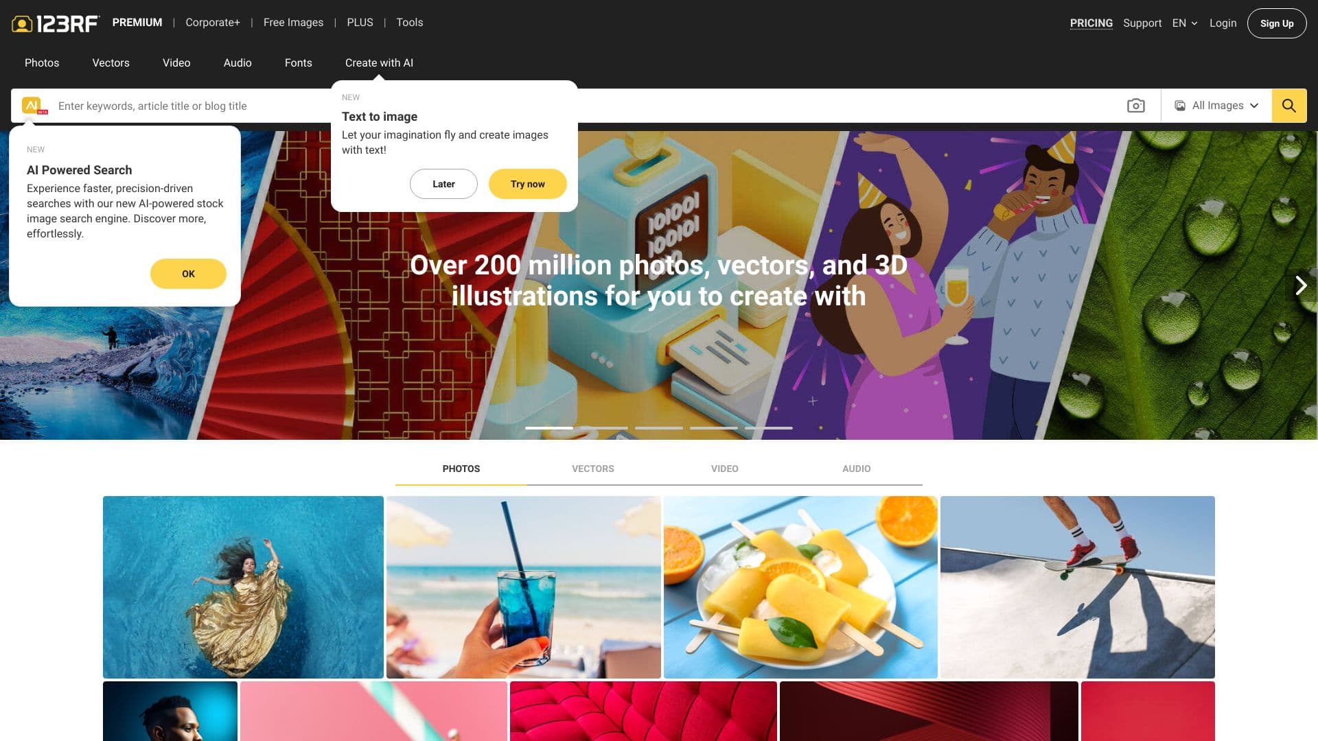 123RF AI Search Engine thumbnail