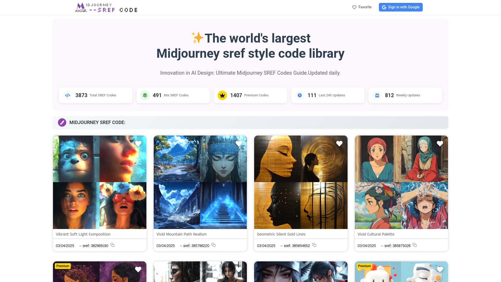Midjourney Sref Codes thumbnail