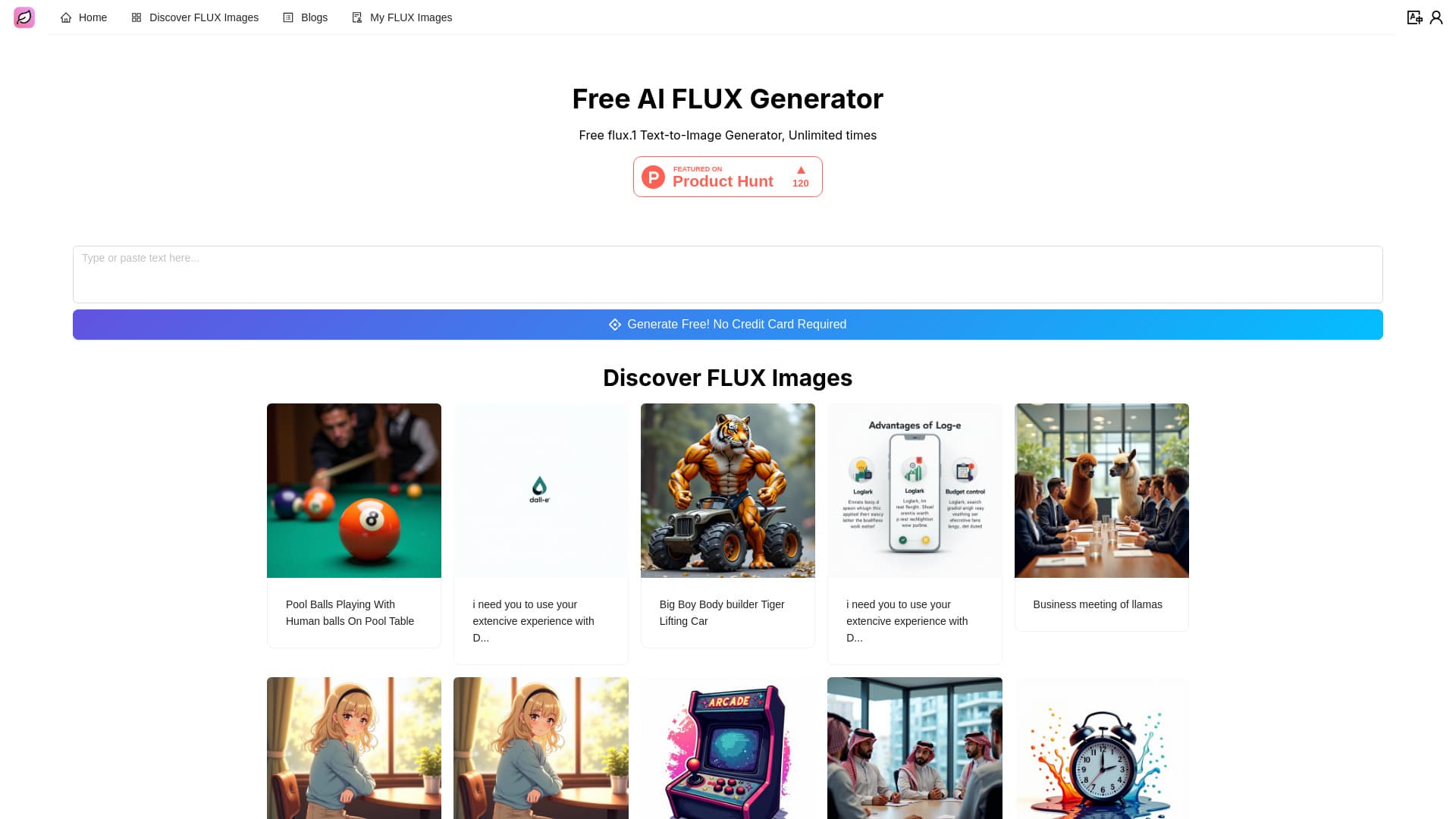 Free AI FLUX Generator thumbnail
