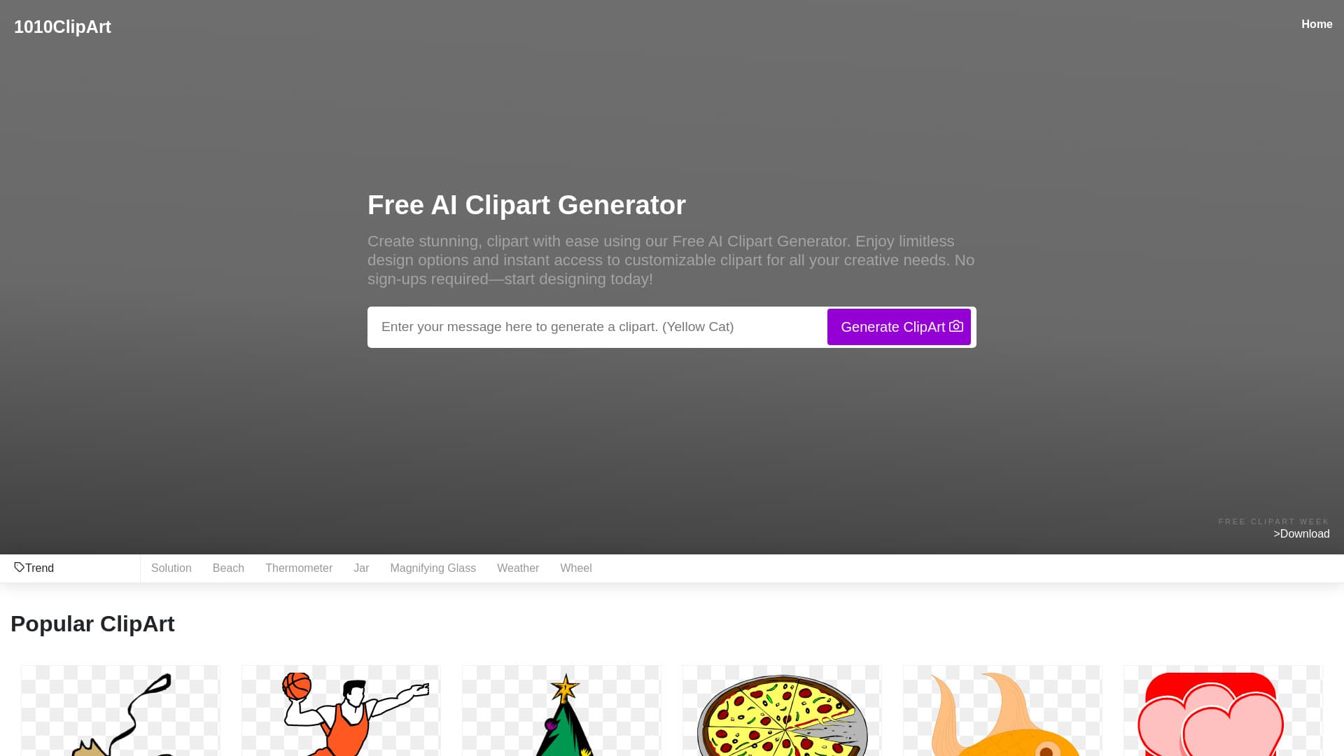 Free AI Clipart Generator thumbnail