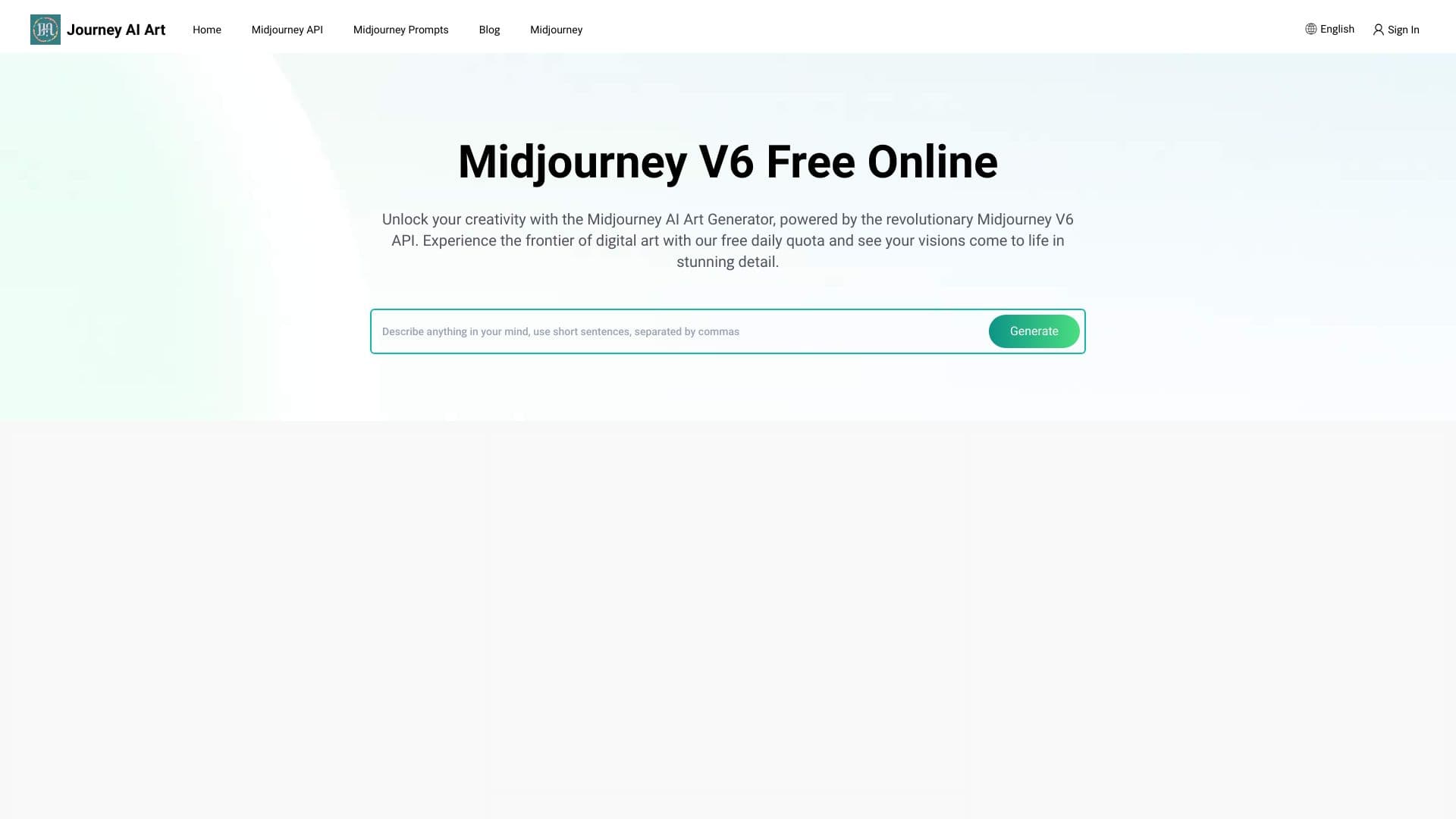 Free Midjourney AI Art Generator thumbnail