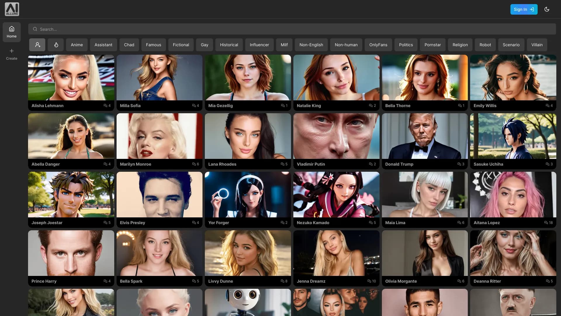 Custom AI companion screenshot