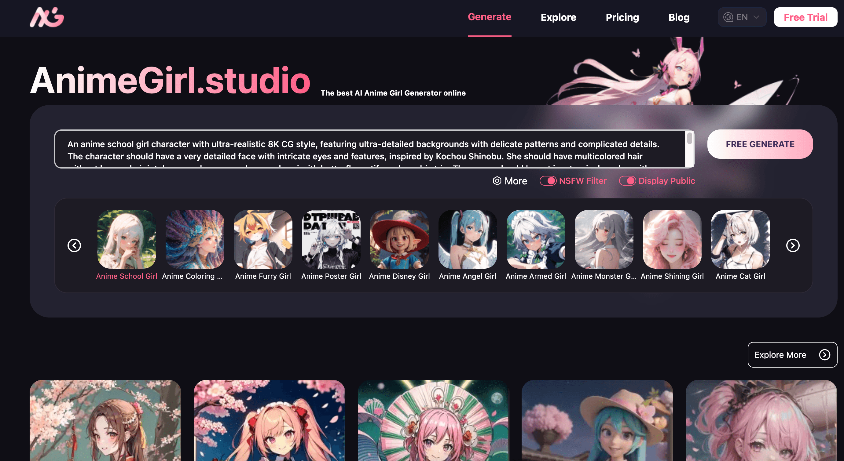 AI Anime Girl Studio thumbnail