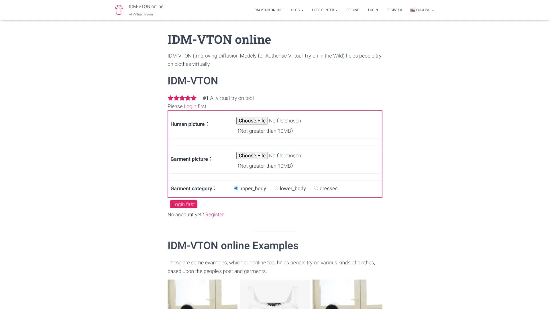 IDM-VTON online thumbnail