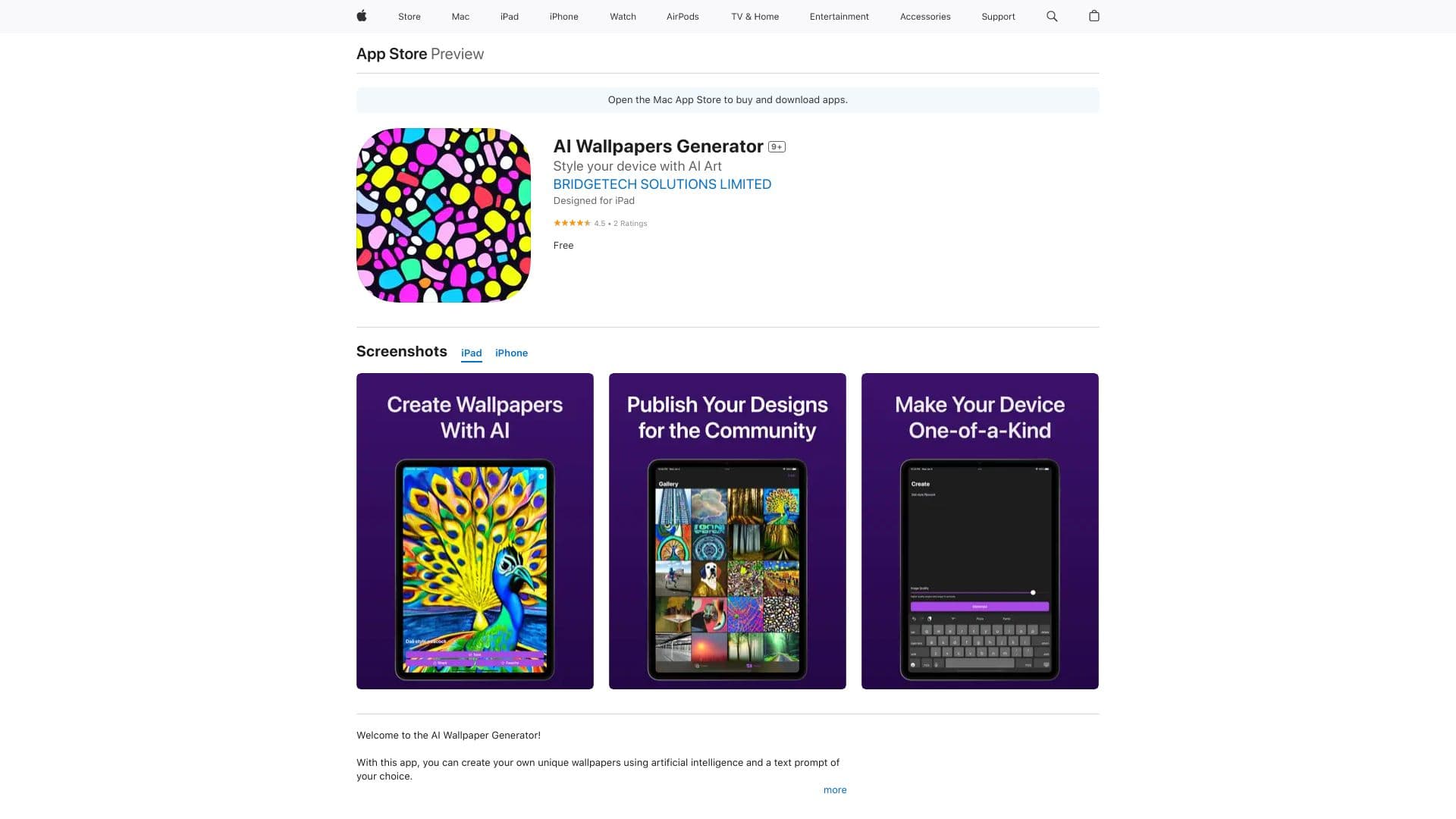 AI Wallpapers Generator thumbnail