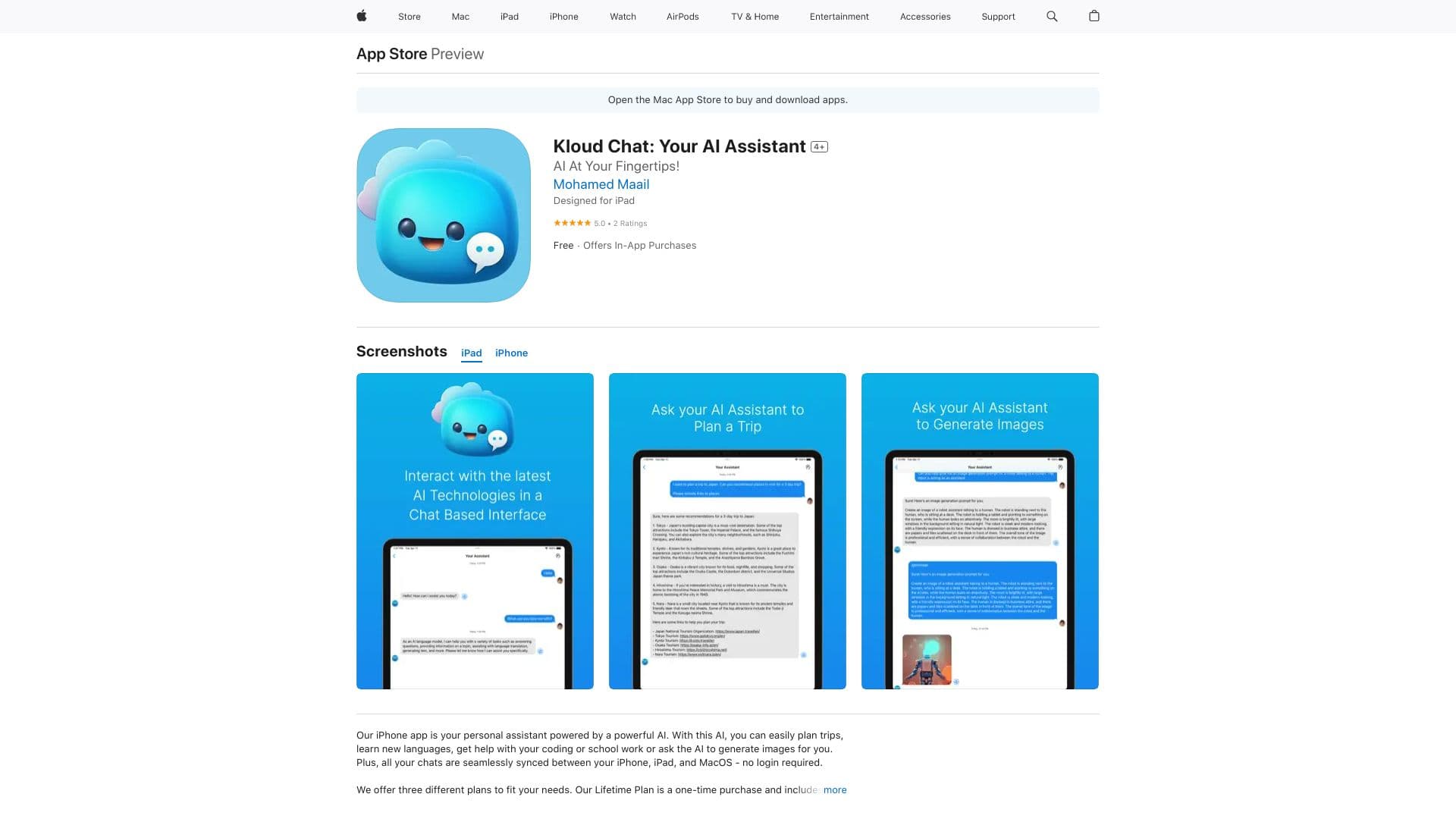 Kloud Chat: AI Assistant thumbnail