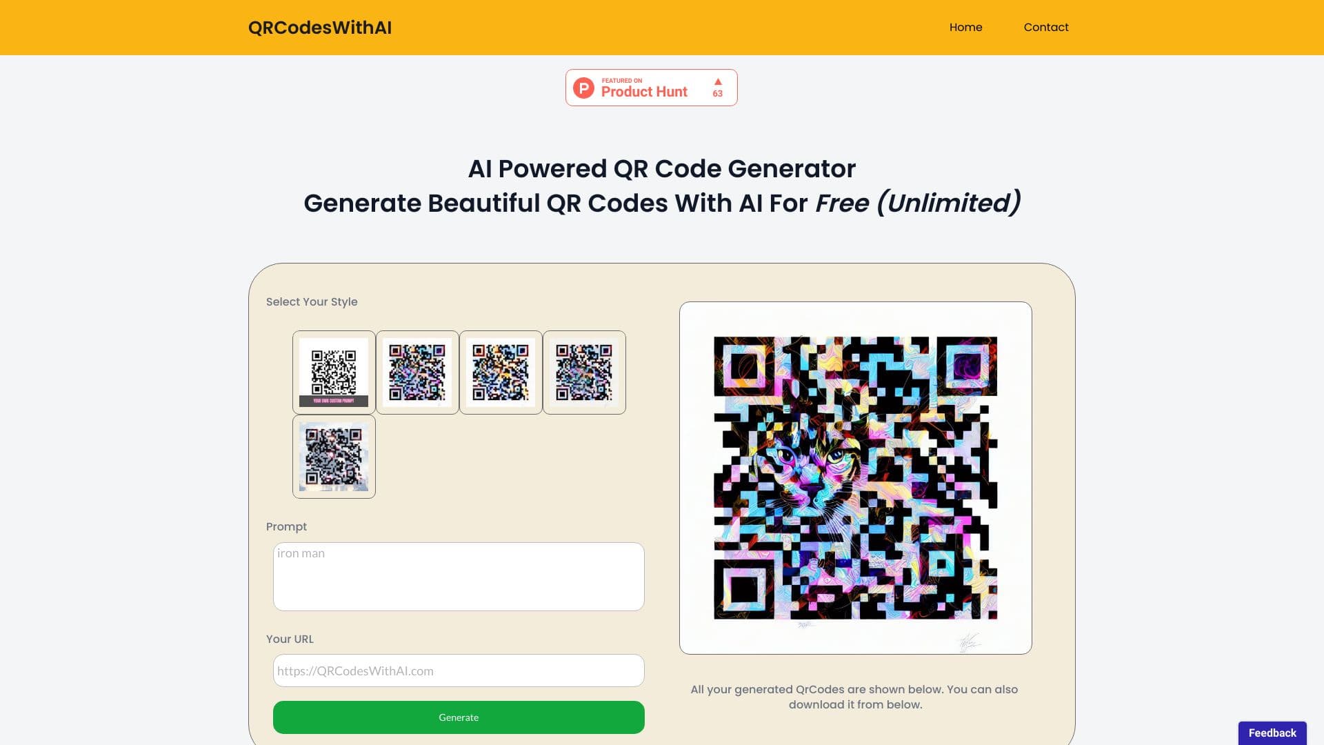 AI Powered QR Code Generator thumbnail