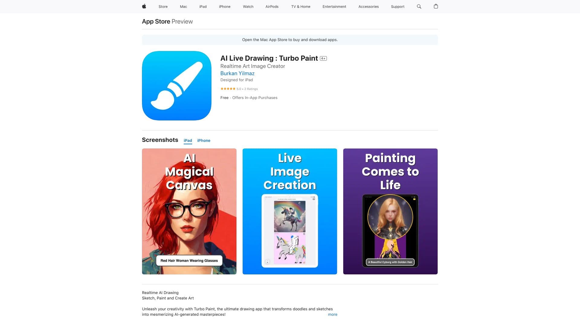 Turbo Paint : Realtime AI Drawing thumbnail