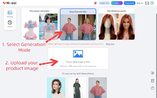 VModel - AI Fashion Model Generator thumbnail
