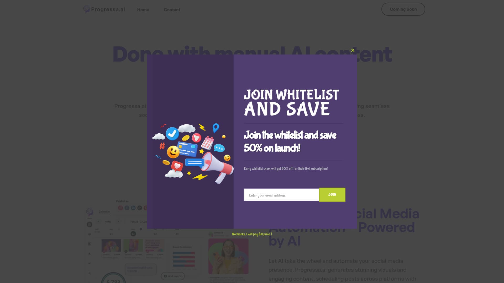 Progressa.ai - AI Powered Social Media thumbnail