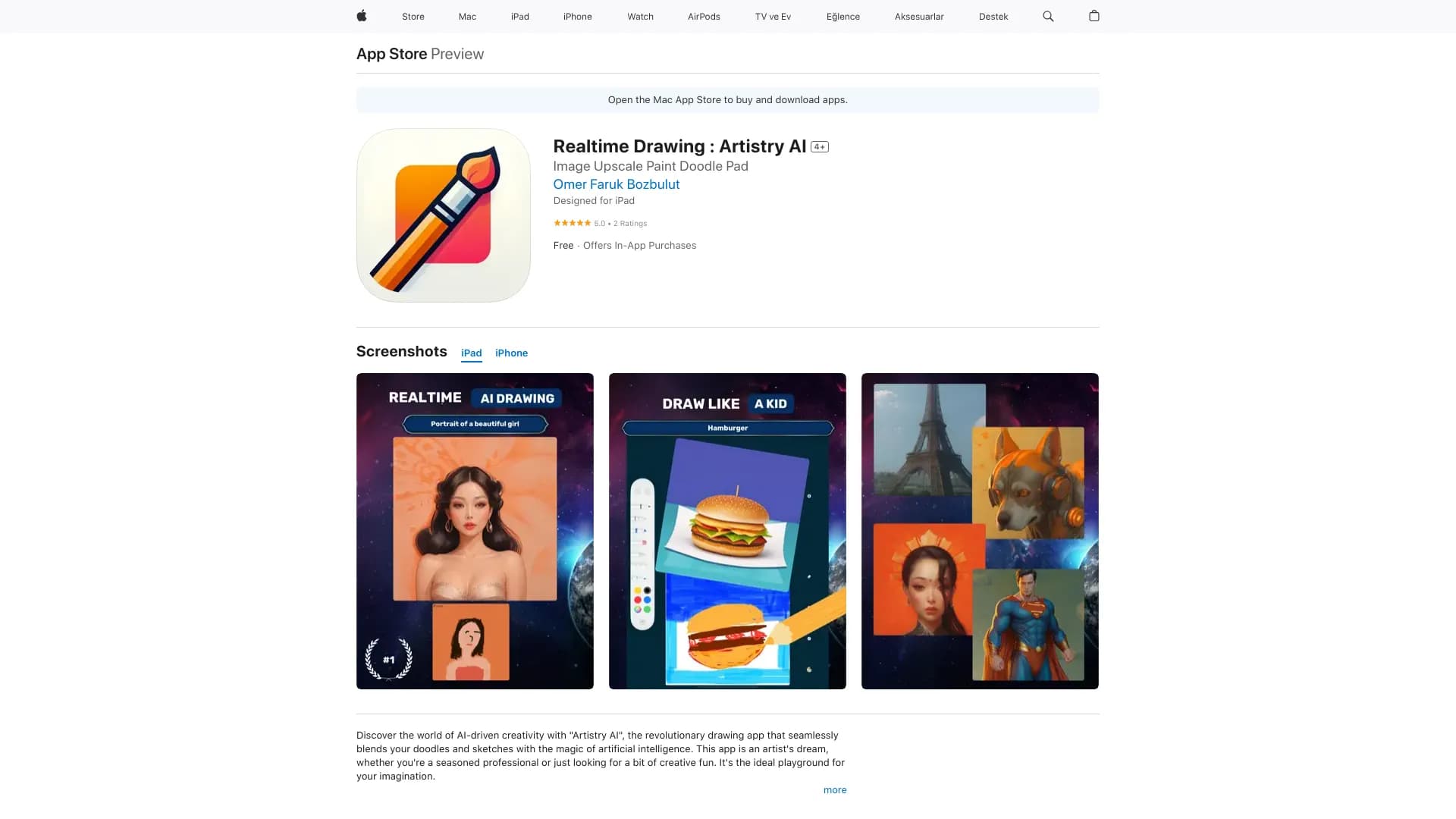 Realtime Drawing : Artistry AI thumbnail