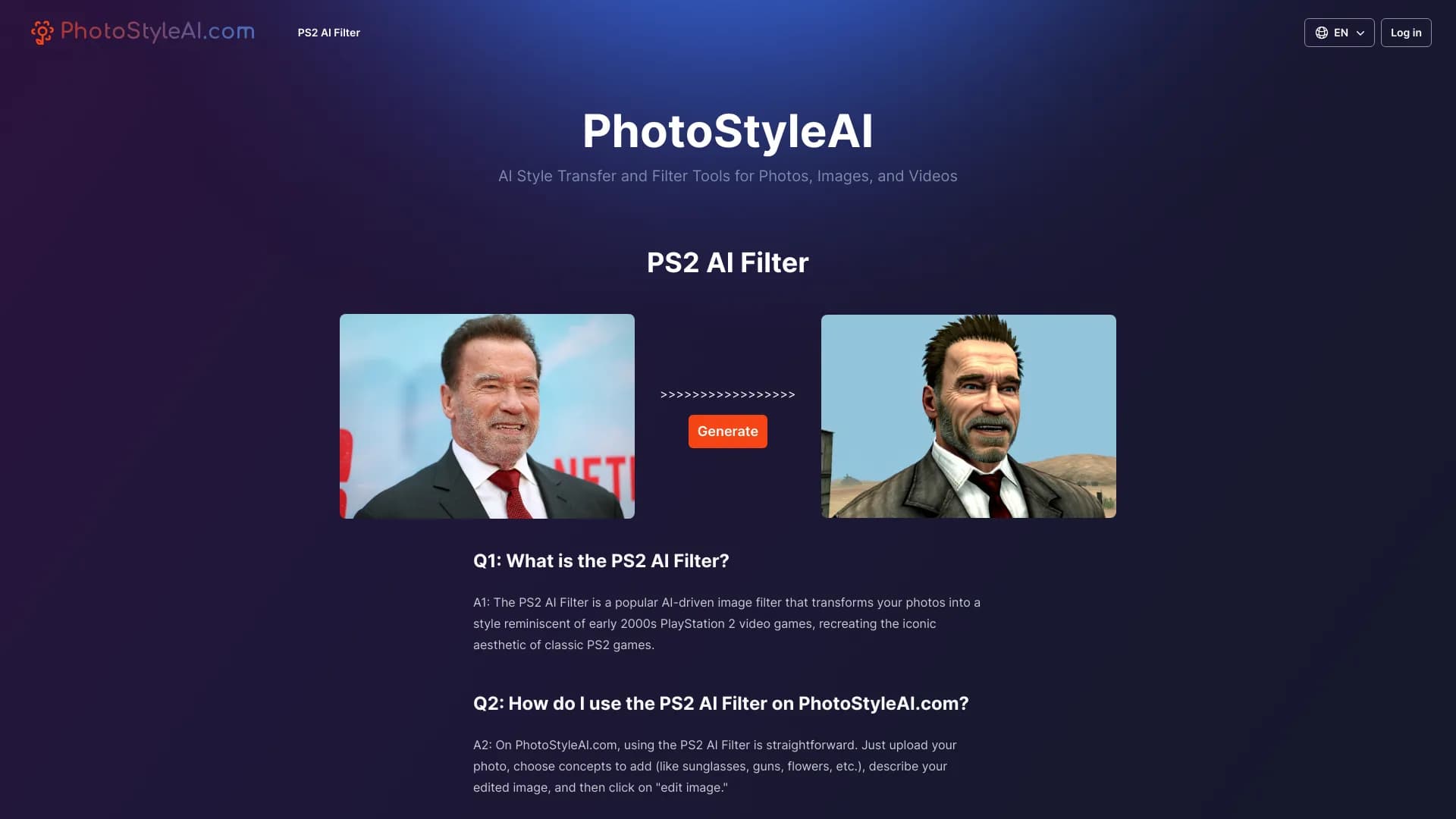 PS2 AI Filter by PhotoStyleAI thumbnail