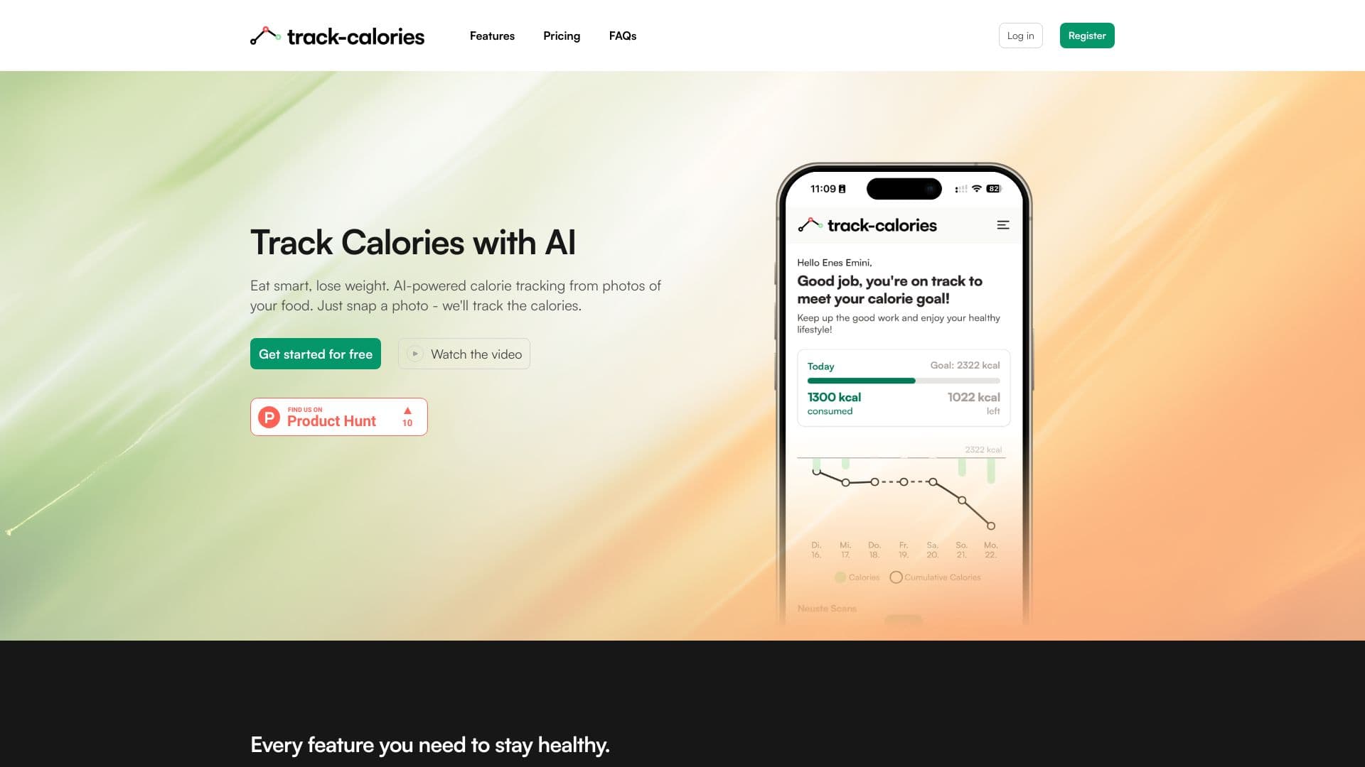 track-calories.com thumbnail