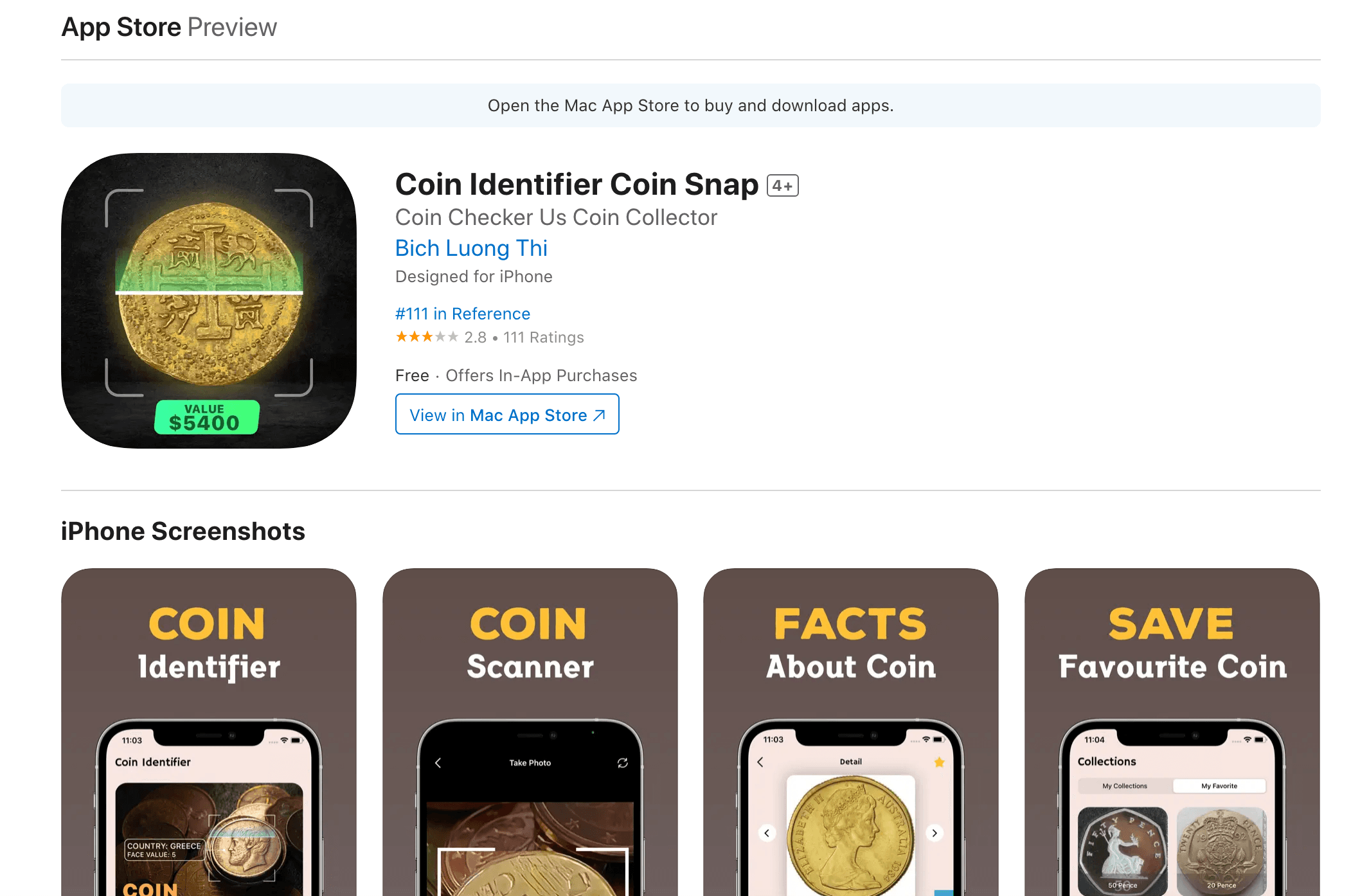 Coin Identifier Coin Snap thumbnail