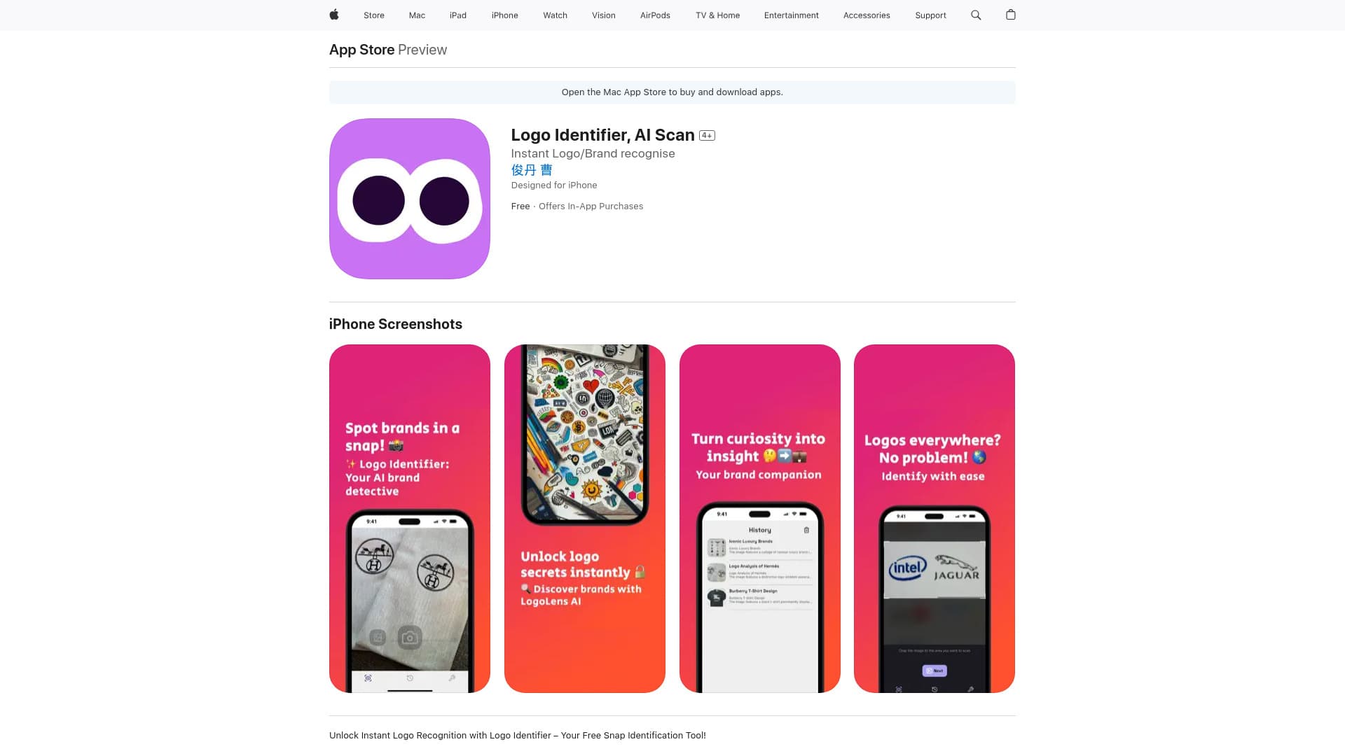 AI Logo Identifier: Snap, Identify Logos thumbnail