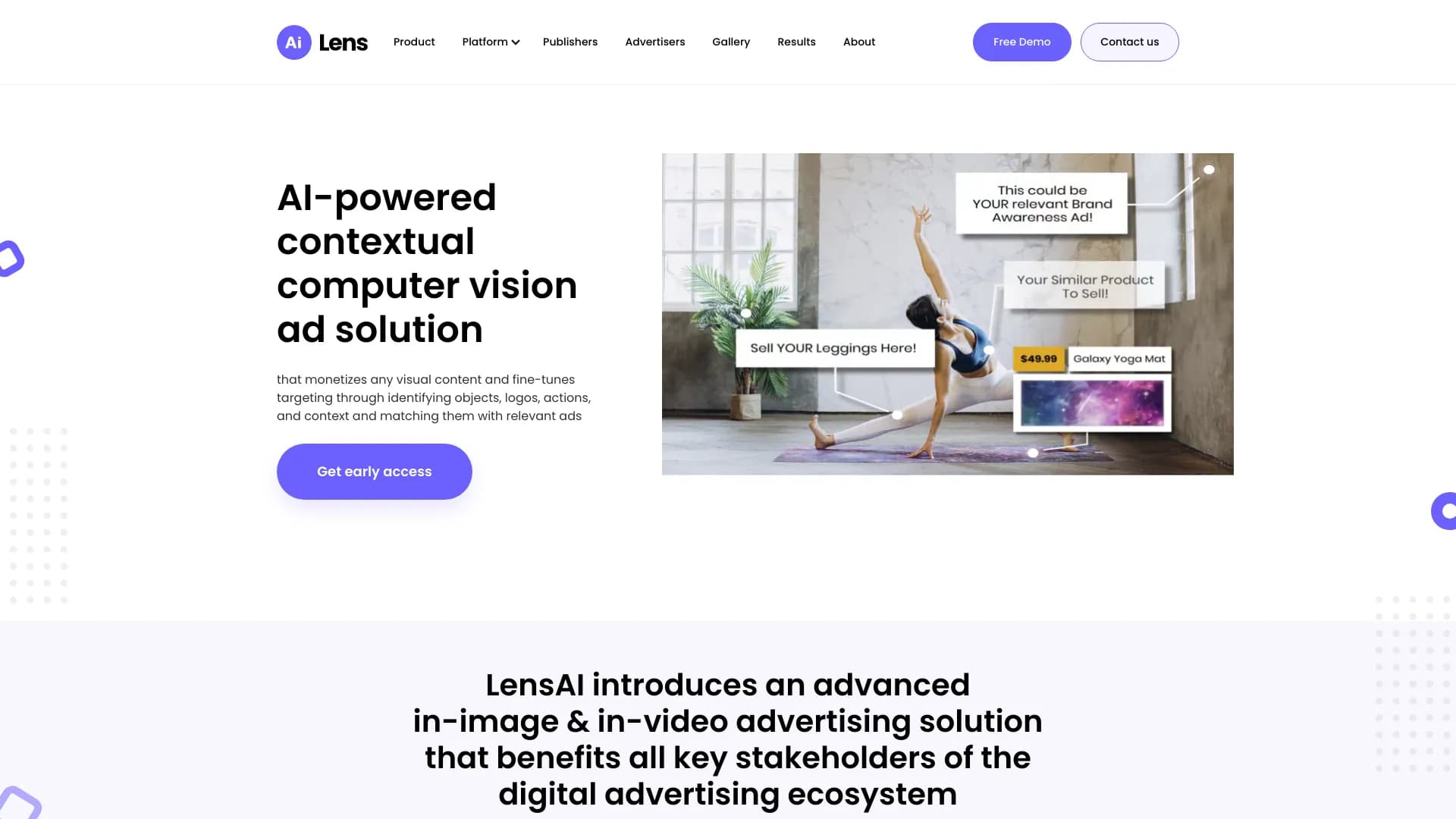 LensAI Shoppable and Contextual thumbnail