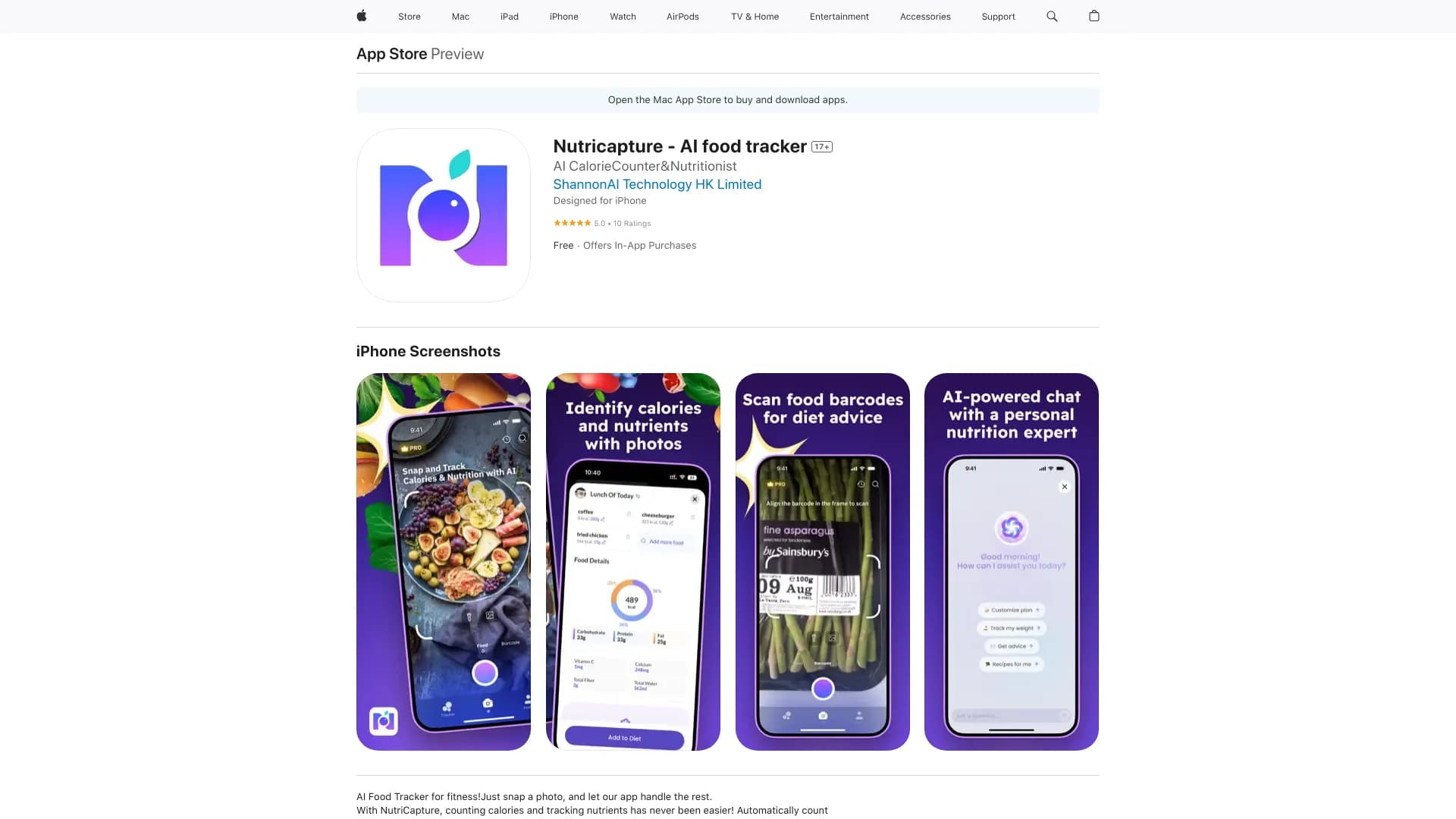 NutriCapture —— AI food tracker thumbnail