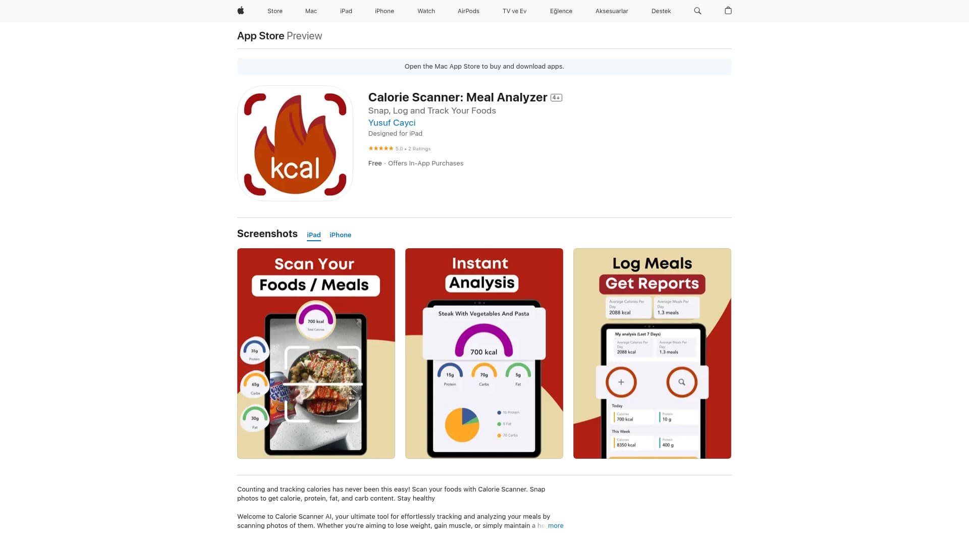 Calorie Scanner: Meal Analyzer thumbnail