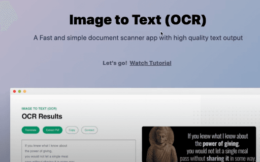Image to Text (OCR) thumbnail
