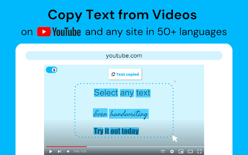 Selectext: Copy Text from Videos thumbnail